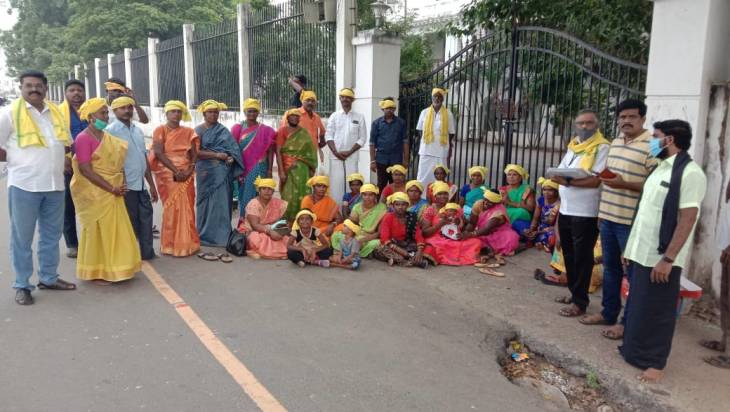 உரிமை முழக்க போராட்டத்தில் நூற்றுக்கணக்கான தொட்டிய நாயக்கர்கள் பங்கேற்பு. 