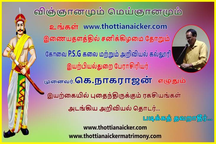பேராசிரியர் நாகராஜன் எழுதும் விஞ்ஞானமும்-மெய்ஞானமும் ! பகுதி-1