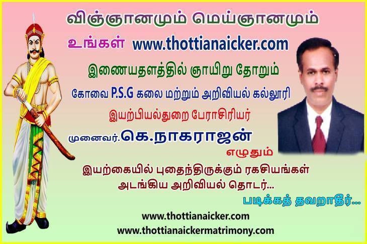 பேராசிரியர் கெ.நாகராஜன் எழுதும் விஞ்ஞானமும் - மெய்ஞானமும் - பகுதி51