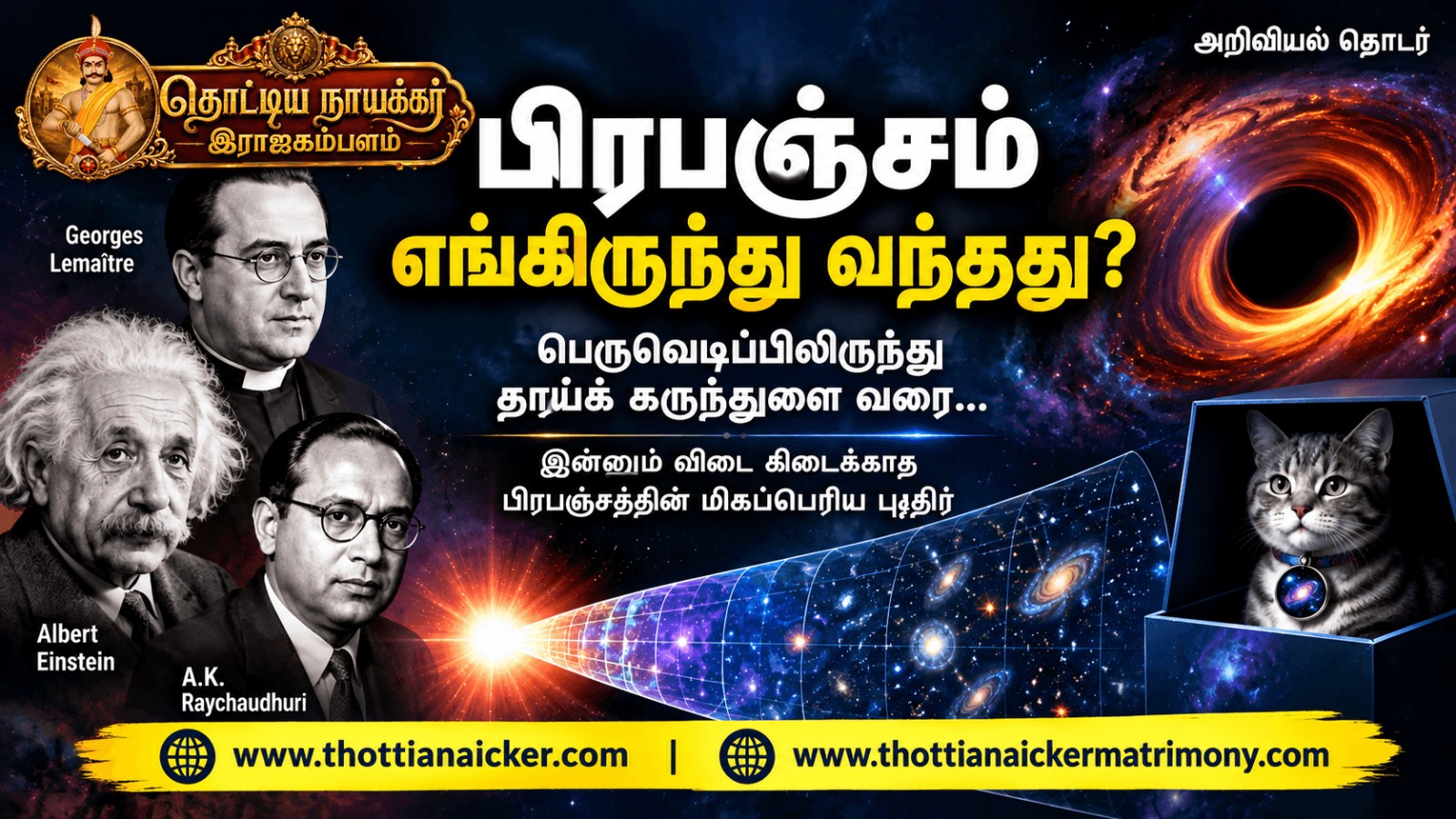பிரபஞ்சம் எங்கிருந்து வந்தது? Big Bang முதல் தாய்க் கருந்துளை வரை – தீராத பிரபஞ்சப் புதிர்