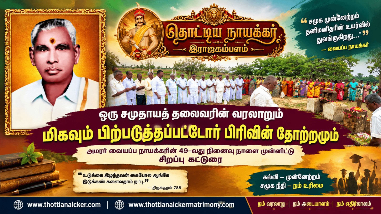 ஒரு தலைவரின் வரலாறும், மிகவும் பிற்படுத்தப்பட்டோர் பிரிவின் தோற்றமும்